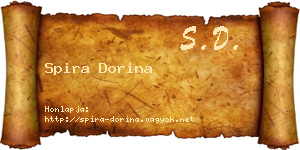 Spira Dorina névjegykártya